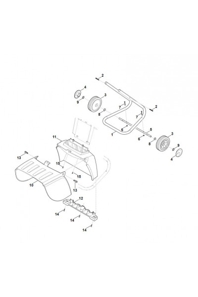 Схема Стойка колеса