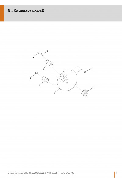 Схема Режущая часть